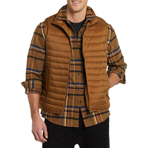 Nouveauté Veste d'hiver matelassée pour homme Gilet confortable sans manches Col montant Logo personnalisé Gilets zippés Style décontracté - Product Image 5