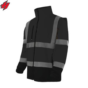 Venta al por mayor chaqueta Softshell reflectante de alta visibilidad poliéster impermeable para seguridad nocturna al aire libre protección de seguridad nocturna - Product Image 6