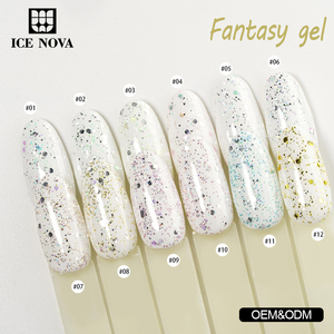 ICE NOVA Fantasy Gel de extensión de alta calidad 26 colores Sparkle Acrylic Polygeling Build Gel disponible <span class=keywords><strong>para</strong></span> su diseño de <span class=keywords><strong>uñas</strong></span> - Product Image 3