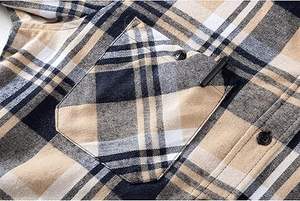 เสื้อเชิ้ตผู้ชายลำลองมีฮู้ด คุณภาพสูง แขนยาว ผ้าแฟลนเนล เสื้อเชิ้ตลายสก็อตผ้าฝ้ายลำลอง ผู้ผลิตจากบังกลาเทศ - Product Image 4