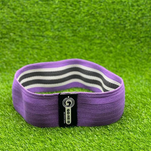 Bande de résistance pour les hanches en spandex/polyester hautement élastique et antidérapante GO FIT IT, personnalisable, pour la musculation et le modelage du corps - Product Image 1