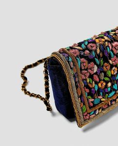 DECOR BRODERIE UNIQUE MEILLEUR Style Bohème Broderie Perle Main Embrayage Sacs À Main Fantaisie Conception Doublure En Gros - Product Image 2