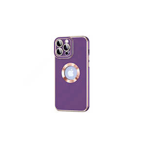 Coque en silicone premium Netzy SAFA Kongo violet foncé pour iPhone 14 Pro, coques arrière souples en silicone avec logo, styles Ins A53, 7 Plus, 11 Pro - Product Image 1