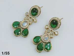 คอลเลคชั่นใหม่ล่าสุดเครื่องประดับอินเดียต่างหู Jhumka Kundan ต่างหูคอลเลกชันใหม่ล่าสุดของผู้หญิงต่างหูมีสไตล์คอลเลกชัน2024 - Product Image 3