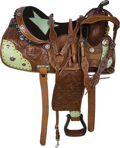 La mayoría de las ventas de silla de caballo de cuero ligero fácil de manejar y mantener disponible a un precio asequible de la India - Product Image 1