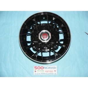 Ruedas para Automóvil FIAT 500 EPOCA (126 1ª SERIE) de 4 Pasajeros con 4,5x12 Rayos Negros Raggi Attacchi 4x190 - Product Image 1