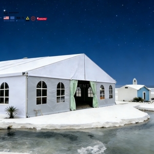 Tente <span class=keywords><strong>de</strong></span> réception pour événements, mariages, salles <span class=keywords><strong>de</strong></span> réception, 10x12, 10x15, 10x20, 10x30, 10x40, 10x50, PVC blanc, 20 x 30, pour <span class=keywords><strong>50</strong></span>, 100, 300, 500 <span class=keywords><strong>personnes</strong></span> - Product Image 1