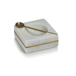 หรูหรา Calacatta หินอ่อนเกลือและ Suger ชามหินอ่อนที่กำหนดเองสีหินอ่อนธรรมชาติตัวอย่างฟรีราคาต่ำ - Product Image 1