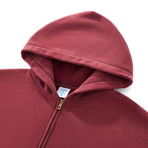 เสื้อฮู้ดซิปหนาสองชั้นสไตล์สตรีทแวร์แฟชั่นใหม่ ล้างสีแบบแอซิด ดีไซน์เรียบหรูสำหรับผู้ชาย - Product Image 5