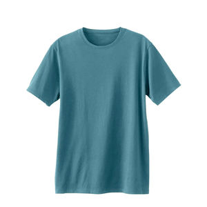 Camisetas de Verano para Hombre, Nuevas, a la Moda, Precio al por Mayor, Logotipo Personalizado, Cómodas, Casuales, de Color Sólido, 100% Algodón, Talla Grande - Product Image 4