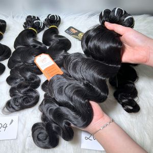 ช่อผมดิบสีธรรมชาติผมตรง/หยัก/หยิกผม100% - Product Image 1