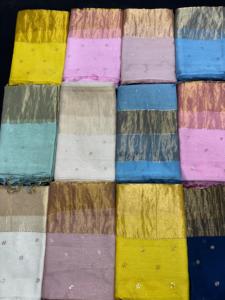 Dupatta de Seda Mulchanderi Pura Teñible de Alta Calidad, Sin Arrugas, Suave, Ligero, Estilo Tradicional, 2.5m de Largo, para Fiesta, Estilo Indio - Product Image 2