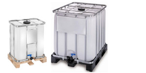 1000 lít được tân trang lại IBC - 2 "Van-Pallet thép-cấp cao nhất - Product Image 2