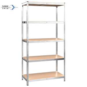 Ağır hizmet tipi geçmeli perçin rafı, çelikten yapılmış depolar için 5 katmanlı ticari elektronik depolama rafını montajı kolaydır - Product Image 6