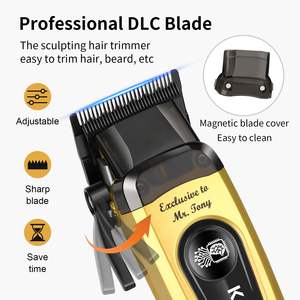 Kits de coupe de cheveux sans fil professionnels pour hommes, lames réglables, tondeuses à barbe, alimentation USB, comprend un tondeuse à barbe - Product Image 5