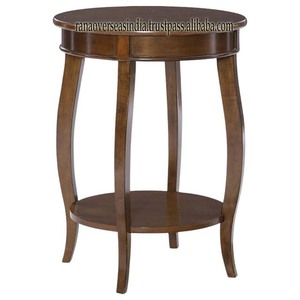 Nouvelle arrivée Offre spéciale Table d'appoint ronde en bois Table basse au design moderne pour le salon, la chambre à coucher et la maison à prix compétitif - Product Image 1
