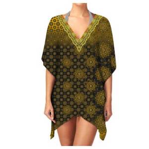 เดรสคาฟตันคอวีระบายอากาศได้ดีผ้าลำลองฤดูร้อน - Product Image 3