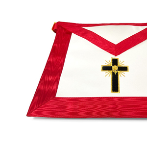 Nueva llegada ASSR 18th Degree Delantal con Cruz Latina Personalizado Masonic Regalia Delantal para la venta - Product Image 2