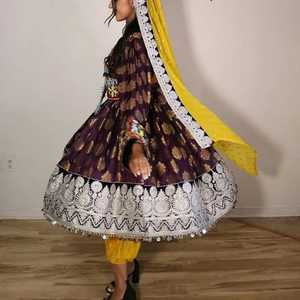 ชุดเดรสอัฟกันปักลายสำหรับผู้หญิงชุดเดรสปักลายสำหรับงานปาร์ตี้และงานแต่งงานของชาวอัฟกานิสถานโบราณ - Product Image 6