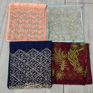 Tissu satiné somalien Khupiya Gorgura de qualité supérieure, prix le plus bas, avec broderie florale pour tenues de fête - Product Image 1