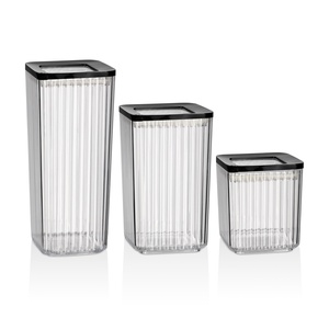Contenedor Rectangular Profundo de Plástico PP Transparente y Ligero para Almacenamiento de Alimentos, Organizador de Cocina Duradero de 1700 ml, Moderno - Product Image 3
