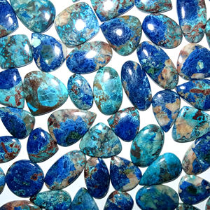 Piedra preciosa de azurita natural, cabujón suelto, azurita a precio mayorista, piedras preciosas de la mejor calidad, piezas seleccionadas - Product Image 2