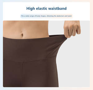 Suministro de buena calidad, moda, transpirable, suave, de una pieza, entrenamiento, gimnasio, ropa deportiva, pantalones de Yoga de cintura alta, mallas para mujer - Product Image 3