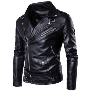 2025 Chaqueta de moda de cuero para hombre de la mejor calidad Chaqueta de cuero de estilo superior OEM ODM mejor proveedor - Product Image 2
