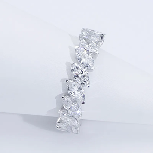 Nouvelle bague diamant Marquise Lab à la mode bague de fiançailles en plaqué or disponible à un prix compétitif - Product Image 3