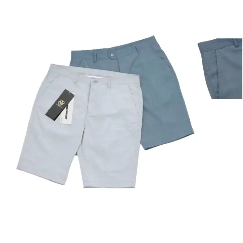 Pantaloncini da uomo Bermuda Casual Casual con Logo personalizzato comodi e traspiranti 100% pantaloncini Kaki di base in cotone intrecciati per uomo