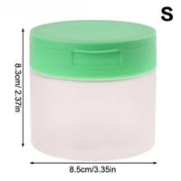 Vente chaude PP Pot 250ML 300ML Masque Visage Toner pad conteneur avec pince à épiler Cylindre Emballage En Plastique Flip Top Cap Pots Cosmétiques