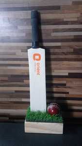 Bate de Cricket Deportivo Ligero, Miniatura, Moderno, Clásico, Tejido, con Autógrafo, Diseño Ecológico de Madera, 15 Pulgadas, Empaque Personalizado - Product Image 3