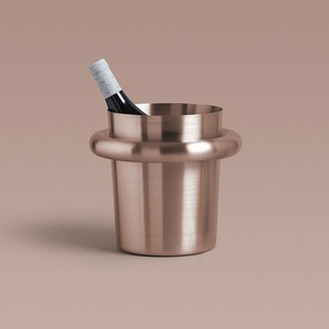 Matte finishing Stainless Steel Metal <b>Ice</b> <b>Bucket</b> with Tong for Chilled Drinks and Easy Serving Metal Cooler - Product Image 1