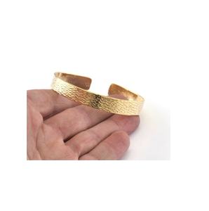 <b>Fashion</b> Brass <b>Cuff</b> Bangle Gold Plated Stainless Steel Custom Metal <b>Cuff</b> <b>Bracelet</b> Enamel Bangle for Handmade Use - Product Image 1