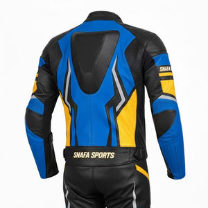 Nouveau design Meilleure vente Nouveau design Combinaison de moto Combinaison de course de moto professionnelle de haute qualité Combinaison de motard en cuir véritable - Product Image 4