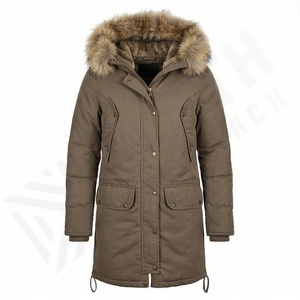 Veste parka longue pour femmes, vêtements d'extérieur, streetwear, imperméable, manteau d'hiver, dernier design, capuche, thermique, chaud, isolé, épais, vêtements d'extérieur - Product Image 1