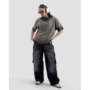 T-shirt en jersey vieilli tout-en-un 100% coton lavé sur mesure - Product Image 5