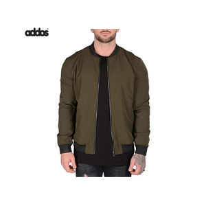 Blouson d'aviateur rembourré chaud d'hiver de qualité supérieure pour hommes, coupe-vent, vêtement d'extérieur à fermeture éclair complète avec col montant, logo OEM ODM personnalisable - Product Image 1