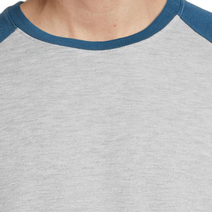 Camiseta con cuello redondo de fibra de bambú y algodón para hombre, el mejor Material, tejido de punto con patrón sólido, Manga corta informal - Product Image 5