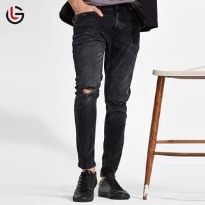Jeans en denim de haute qualité pour hommes, style gothique, brodés, solides, respirants, légers, vintage, décontractés, coupe droite, pour l'hiver et le printemps - Product Image 2