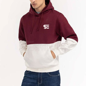 Sweat à capuche pour homme en molleton de coton et polyester de haute qualité, imperméable et respirant, personnalisable, motif uni, vente en gros pour l'hiver - Product Image 3