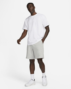 Shorts Bermuda en Coton Gris pour Homme, Taille à Cordon, Coupe Décontractée, Couleur Unie, Respirant, Vêtement de Sport - Product Image 6