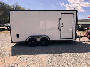 Remolque de carga cerrado Outlaw 7x16 7K Puerta de rampa de eje tándem Remolque de carga seca para equipos y uso comercial - Product Image 4