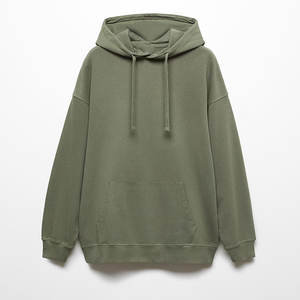 Oversized 420GSM Cotton Fleece Pullover Sweatshirt for Men <b>Anime</b> Graphic <b>Hoodie</b> Trendy Streetwear Look Solid Pattern for Winter - Product Image 1