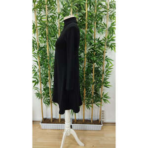 Vestido Mini Acrílico Holgado de Manga Larga y Cuello Alto para Mujer de Jane's, para Uso Diario Informal, Cómodo y Elegante - Product Image 5