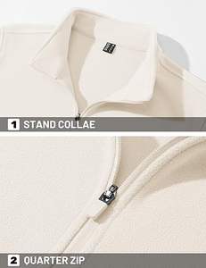 Jersey de golf ajustado para hombre de 250GSM al por mayor, logotipo personalizado, cremallera térmica en colores sólidos para deportes de invierno, marca de calidad - Product Image 5