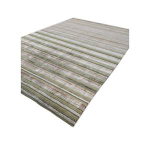 Alfombra Tejida a Mano de Lana y Viscosa a Rayas para el Hogar-Hwv-13006 - Product Image 2