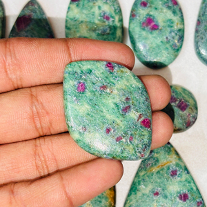 Hot Bán tự nhiên Chrome <span class=keywords><strong>Ruby</strong></span> thạch anh Cabochon tuyệt vời handmade Loose đá quý đối với trang sức làm giá bán buôn - Product Image 1