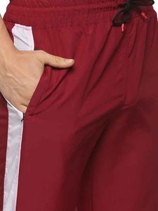 Ensemble de survêtement rouge pour homme, fermeture éclair intégrale, vêtements de sport décontractés, polyester respirant, motif à motifs, poches latérales, autres coupes, vêtements d'hiver - Product Image 6