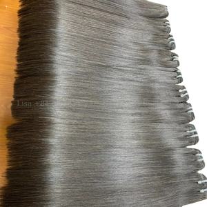 Extensiones de Cabello Natural de Alta Calidad, Cabello Humano de un Solo Donante, 100% Cabello Virgen Vietnamita, Precio al por Mayor, Liso - Product Image 6